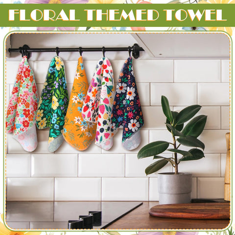 Redbaker soft cotton flannel towels absorb spills quickly
