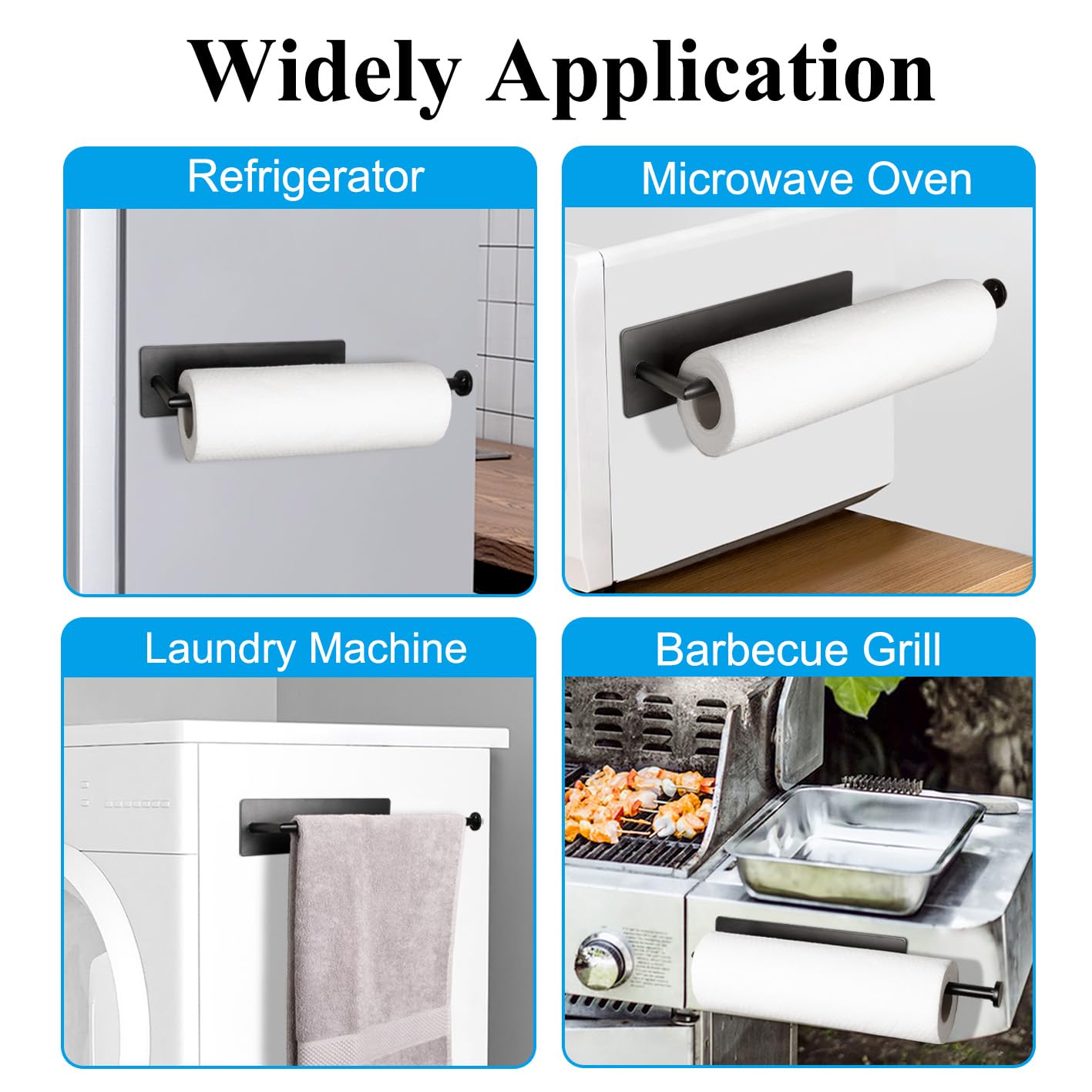 RedCall 12-inch towel holder fits standard rolls and saves space.