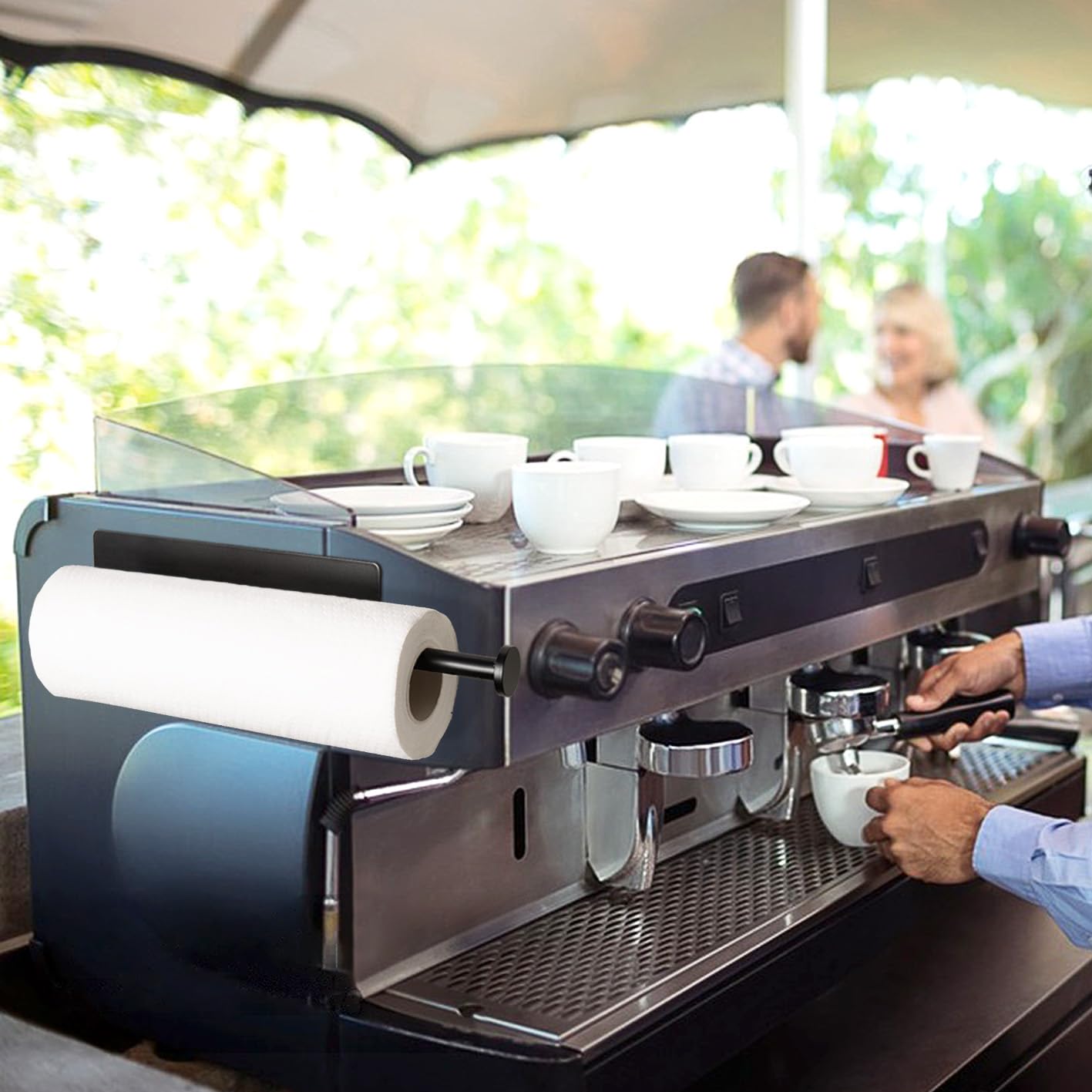 RedCall versatile holder supports towel, cloth, and wrap for quick cleanup.