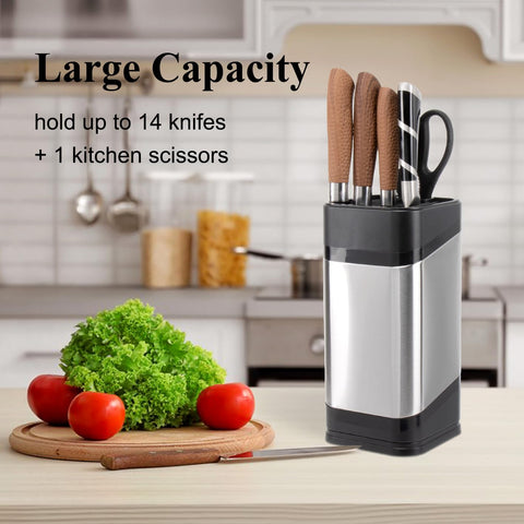 RedCall stainless steel knife block slots keep blades organized and protected.