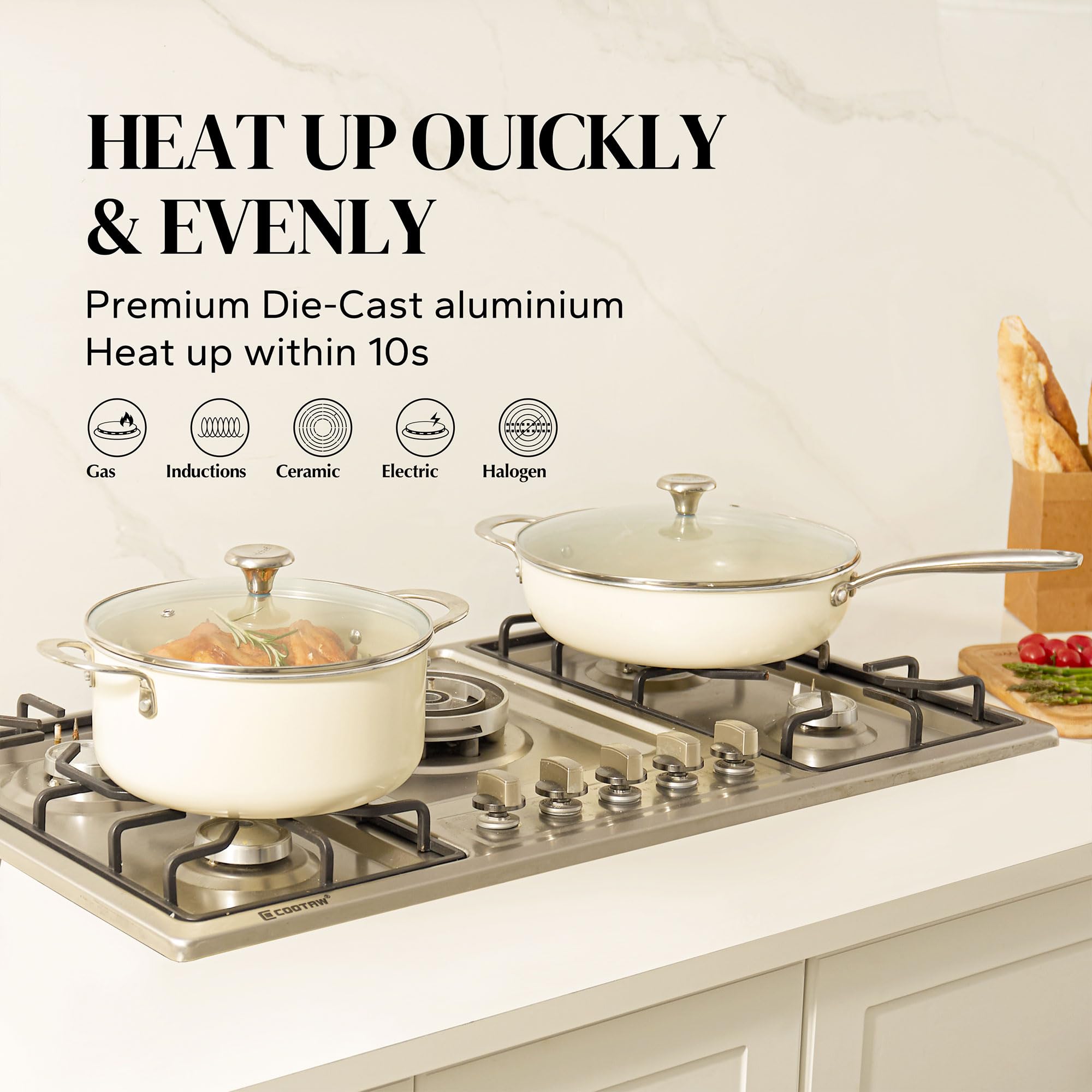 Redchef 2.5-quart saucepan ideal for sauces and simmering
