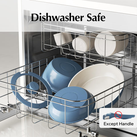 Redchef 8-inch frying pan with glass lid and silicone rim