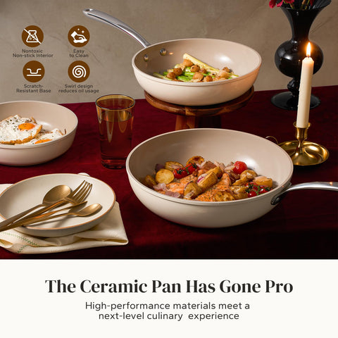 Redchef ceramic lid included for versatile multi task cooking