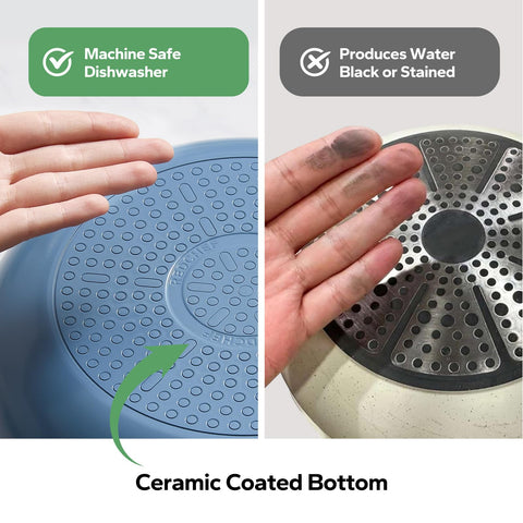 Redchef ceramic nonstick 11-inch pan supports versatile meals with minimal oil.