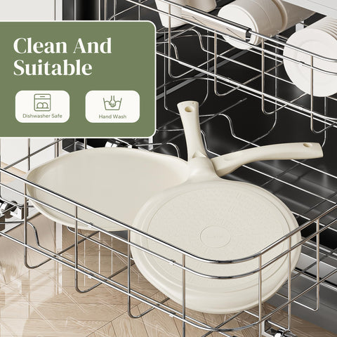 Redchef pan works on gas, electric, ceramic and induction cooktops.