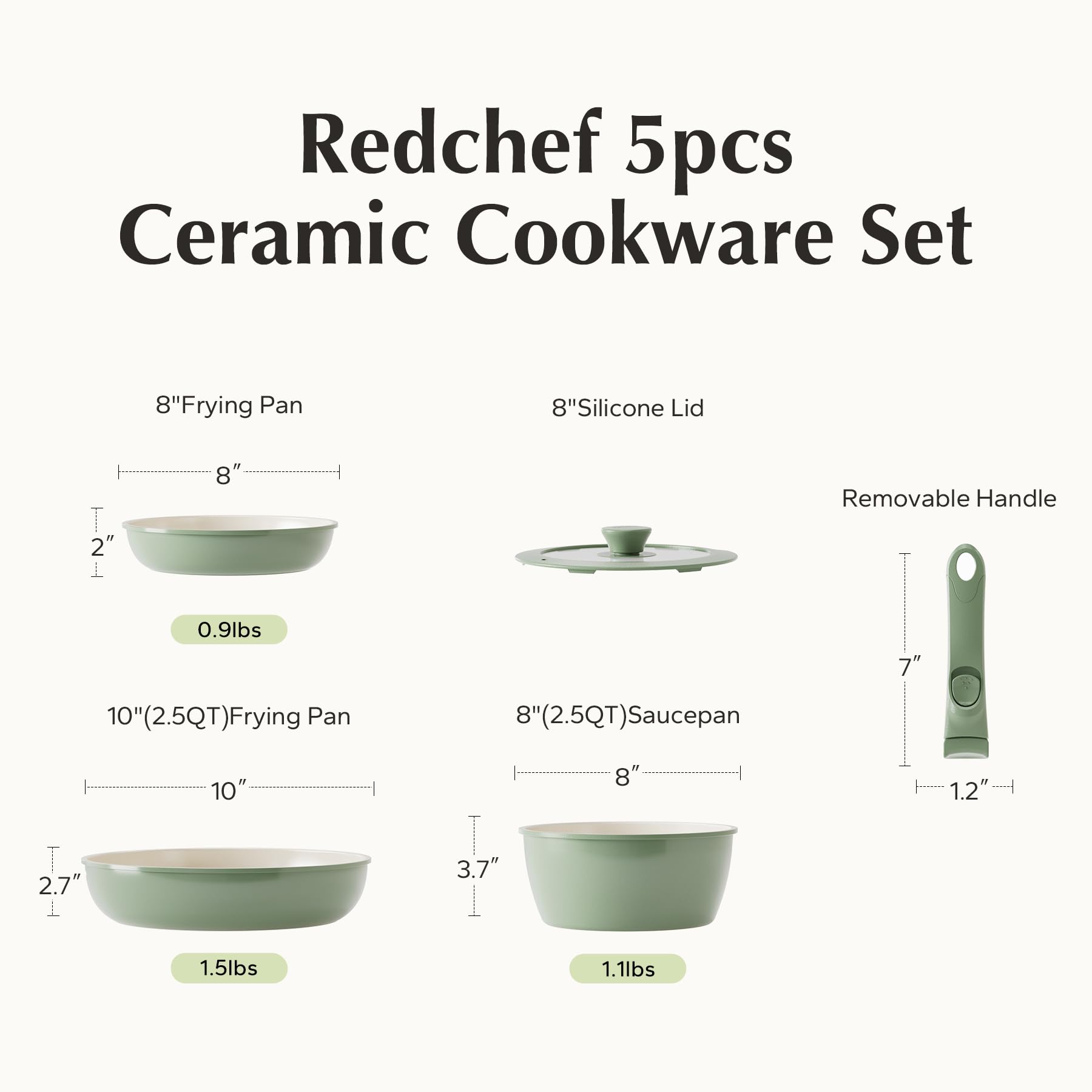 Redchef dishwasher-safe pots make cleanup quick after cooking.