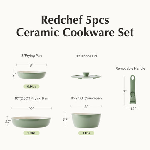 Redchef dishwasher-safe pots make cleanup quick after cooking.