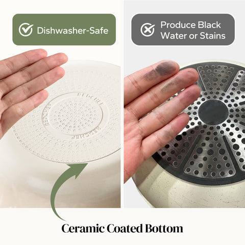 Redchef dishwasher-safe ceramic stock pot after cleanup