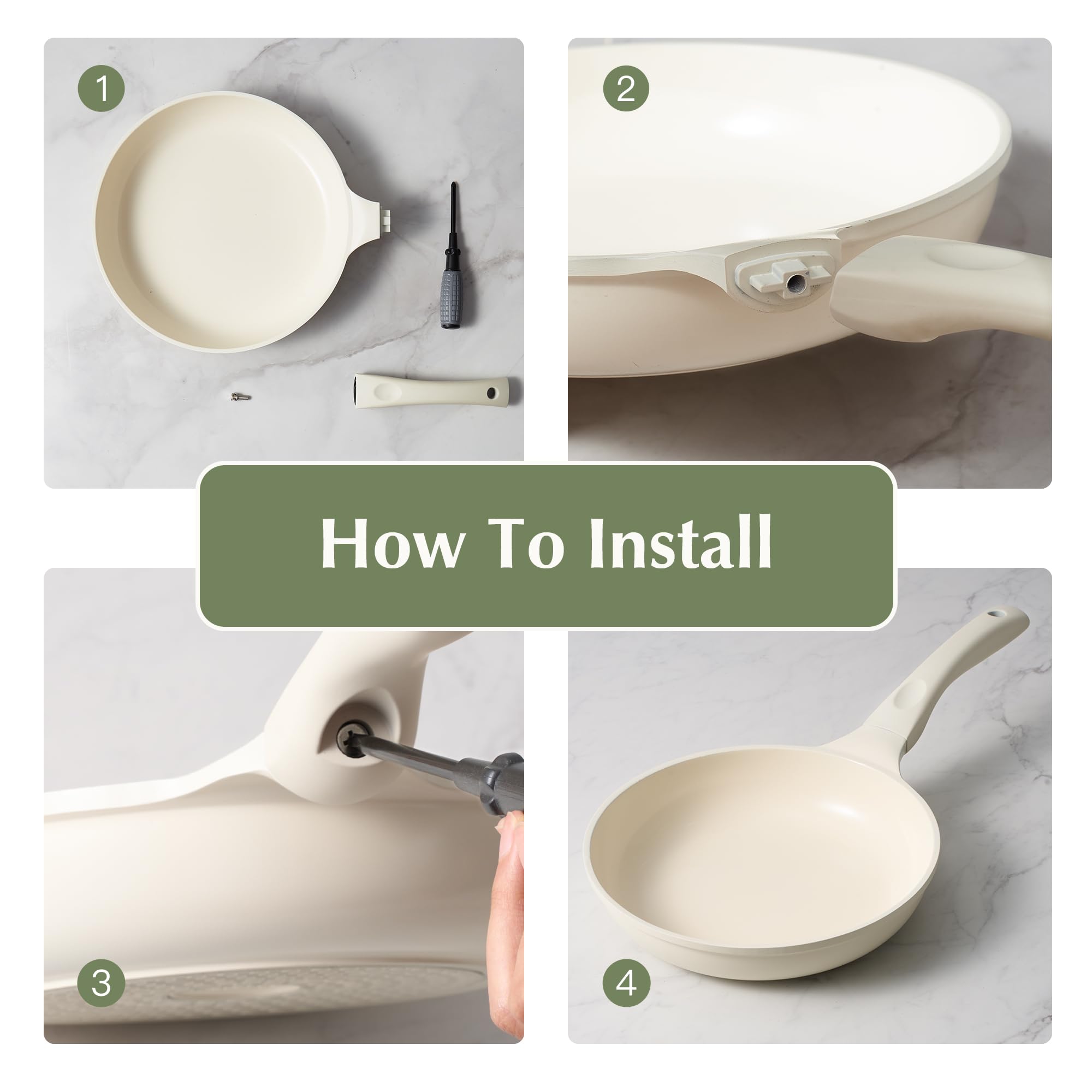 Redchef drip-rim design prevents spills during cooking.