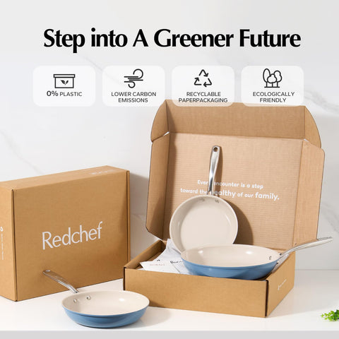 Redchef forged aluminum construction offers durable, lightweight cooking performance