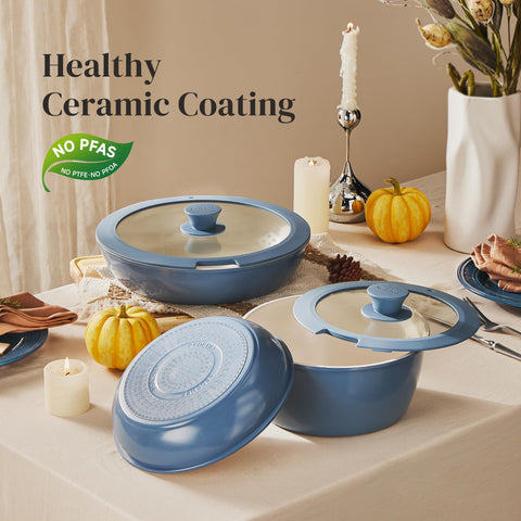 Redchef induction-compatible cookware for even heating on any cooktop.