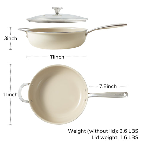 5 quart capacity supports batch cooking and larger family dinners.