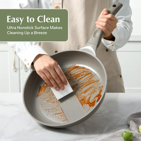 Redchef multitask pan ideal for eggs, steak, and noodles