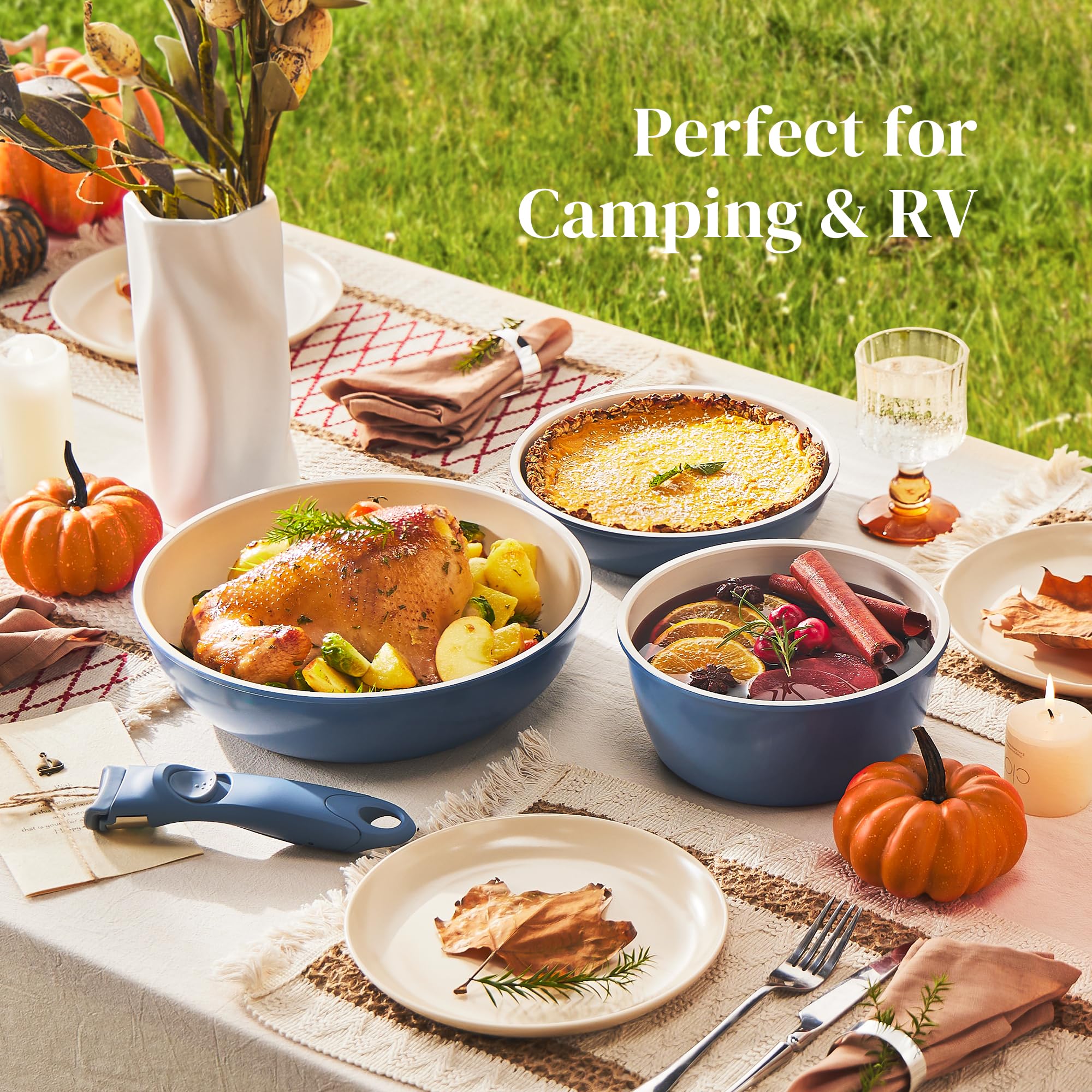 Redchef natural ceramic coating delivers toxin-free cooking surfaces.