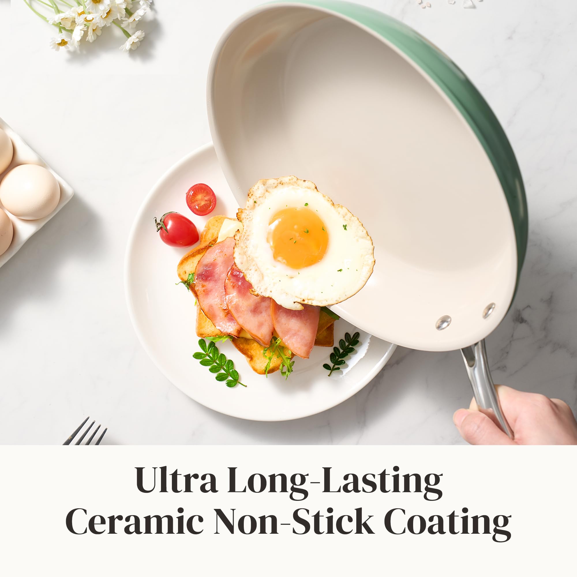 Redchef 9.5-inch nonstick fry pan ideal for sautéing and browning.