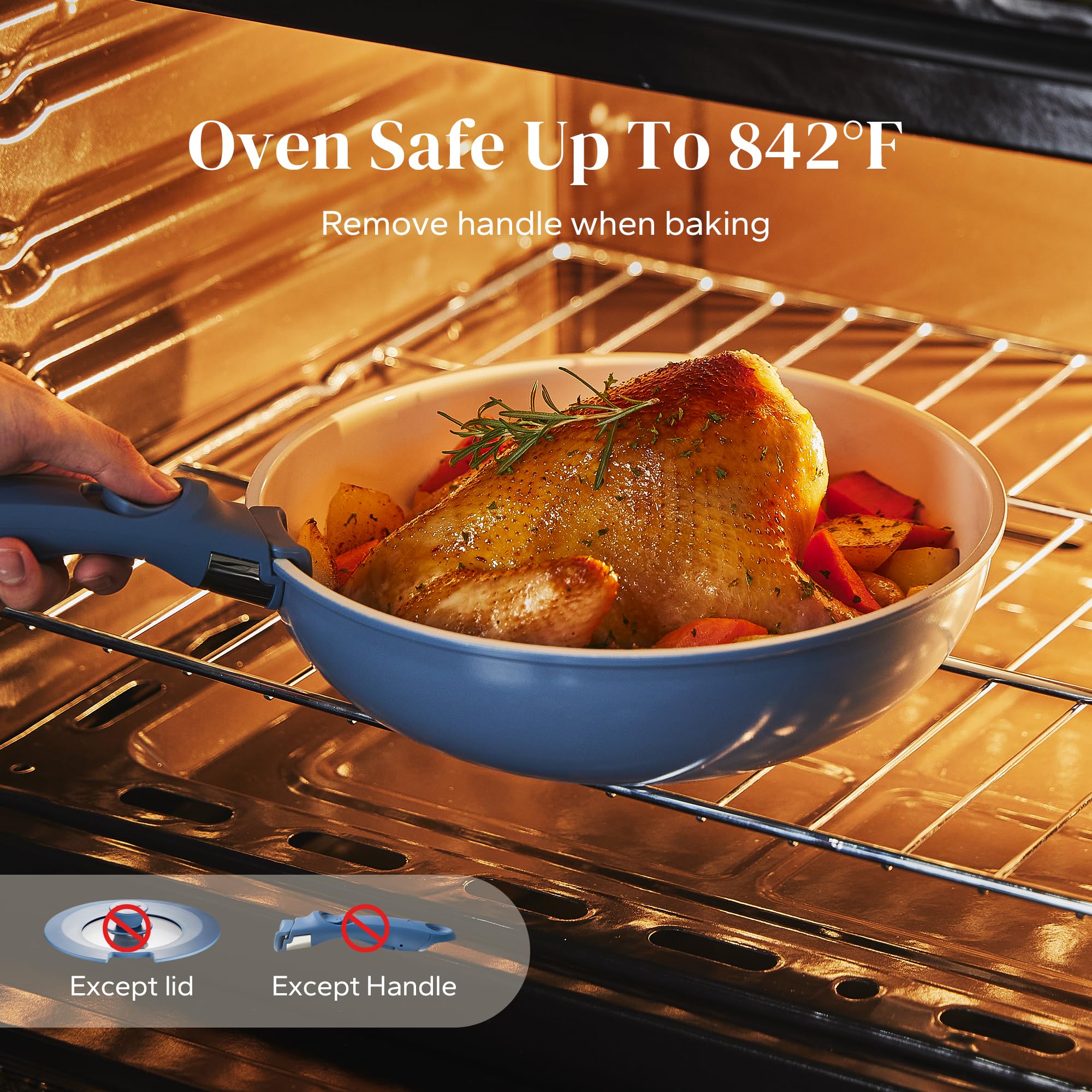 Redchef pots safe up to 842 degrees for versatile cooking