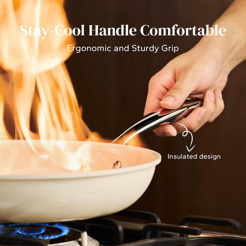 Redchef pan demonstrates rapid, even heat distribution on stovetop