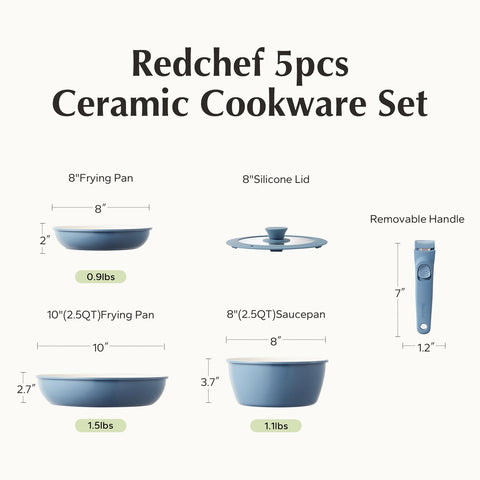 Redchef RV-friendly cookware set for outdoor cooking