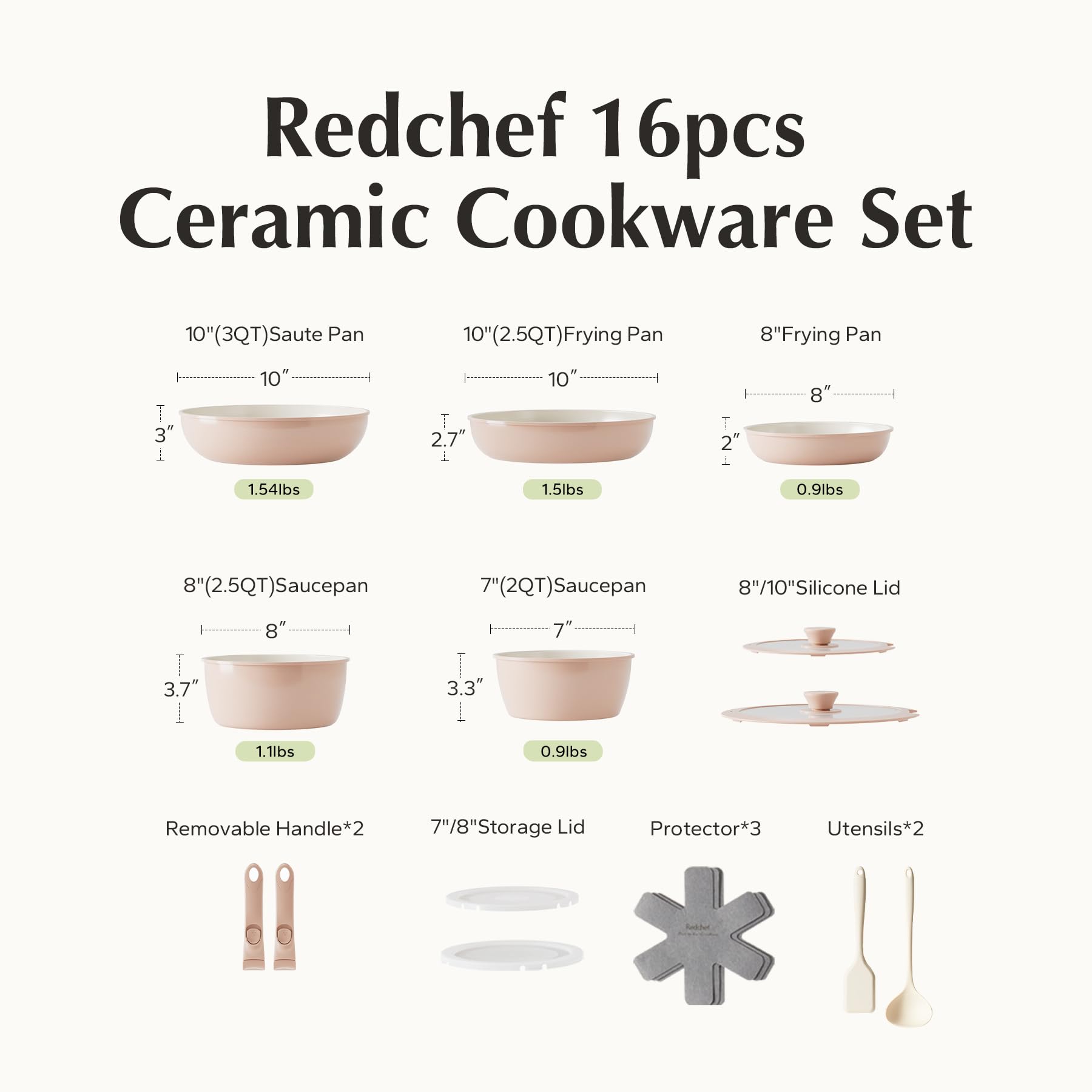 Redchef RV-ready cookware set for camping and on-the-go meals