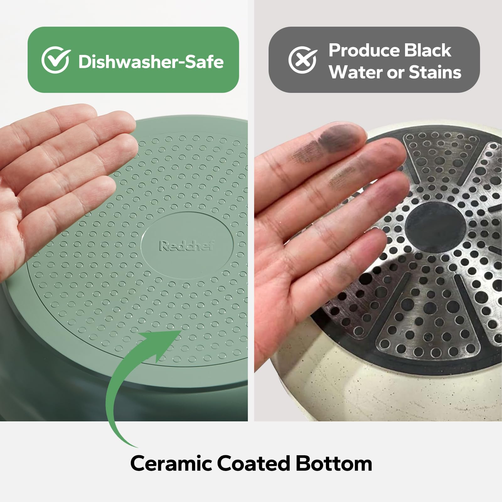 Redchef stackable kitchen set saves space in small kitchens and RVs.