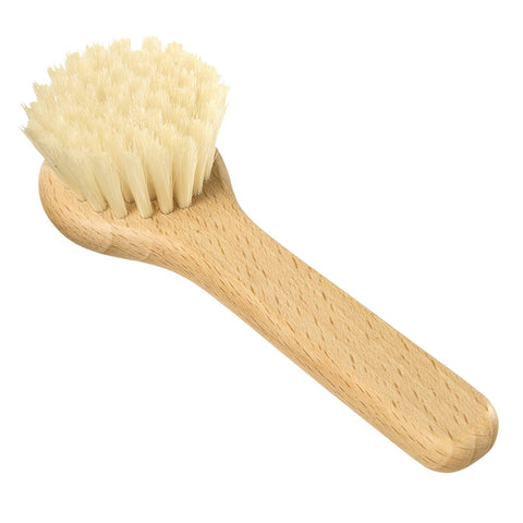 Redecker natural pig bristle mushroom brush safely cleans delicate vegetables
