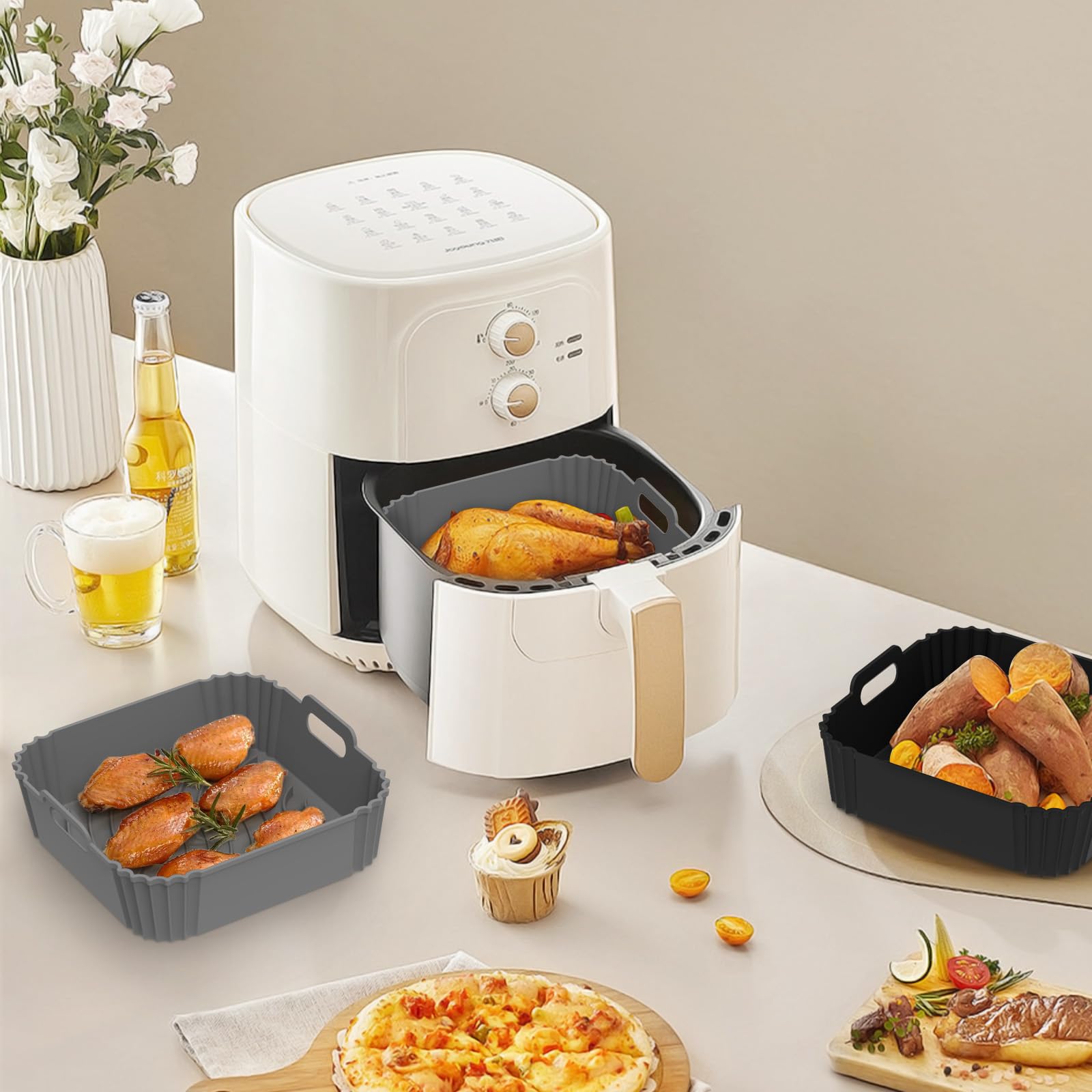 Redfly compatible with Ninja, COSORI, Gourmia and many 6-8 qt air fryers.