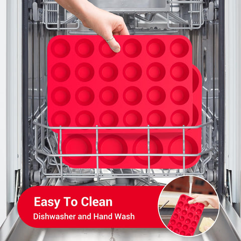 Redfly 24-cup pan enables batch baking for parties.