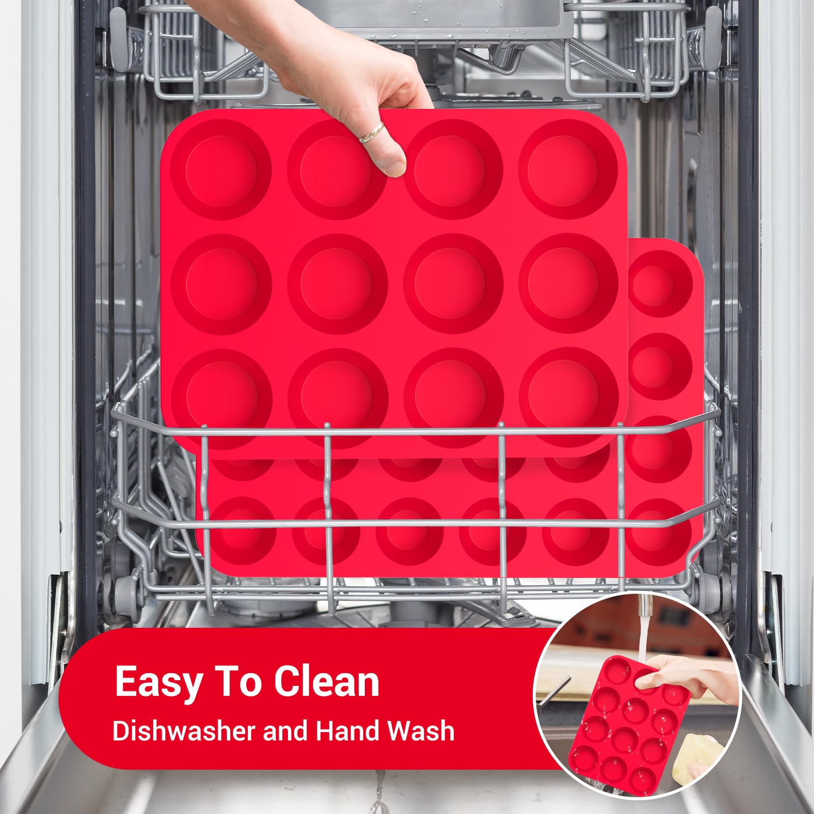 Redfly large muffin tin saves time by baking many items at once