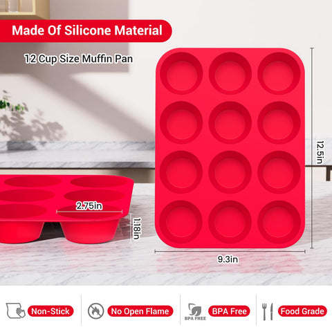 Redfly BPA-free food-grade silicone pan for safe, durable baking
