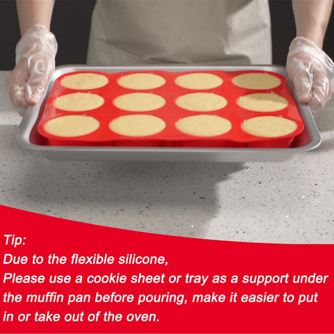 Redfly silicone cupcake pans with egg bites molds for versatile treats