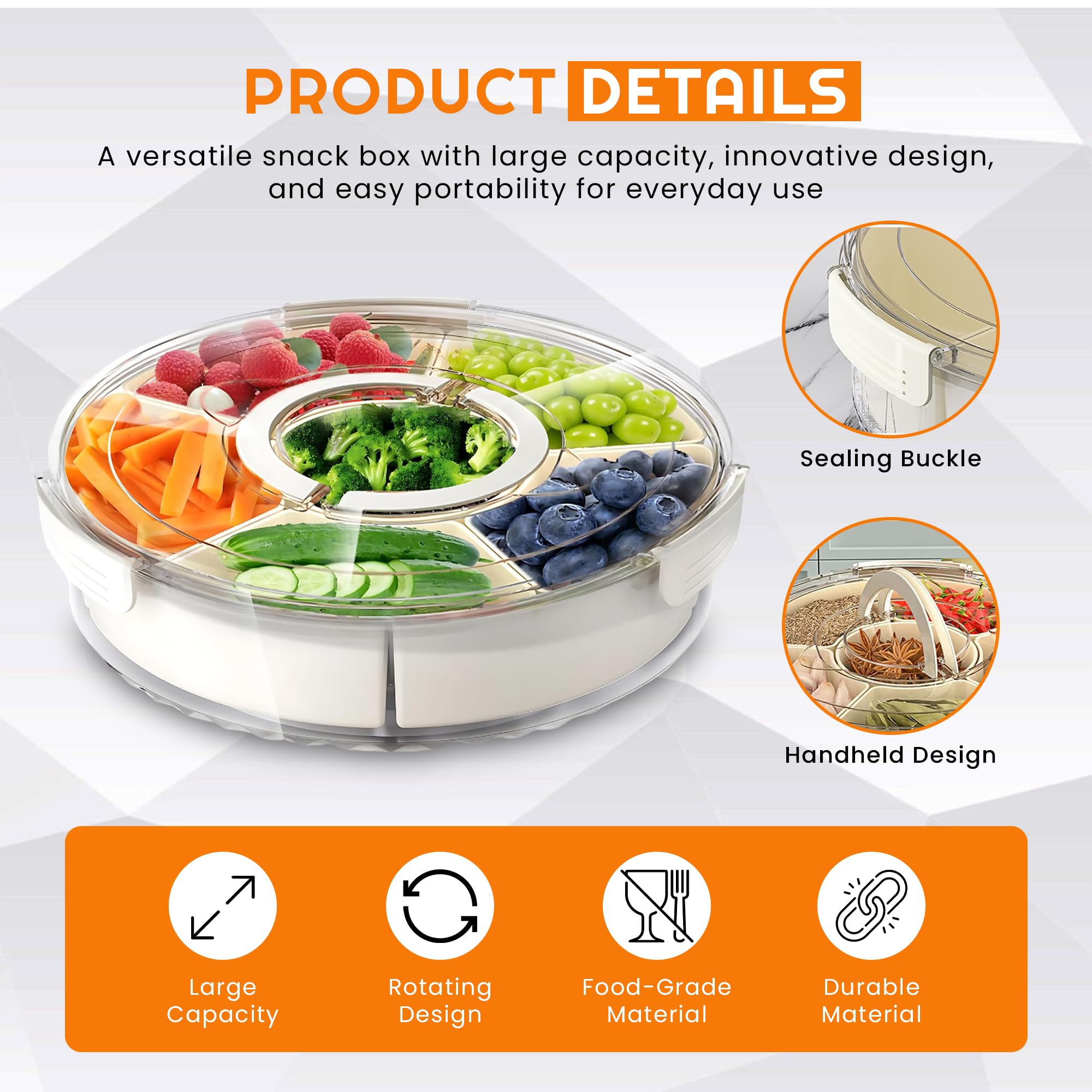 RedRoko kids-friendly snack spinner encourages independent snacking.