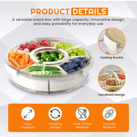 RedRoko kids-friendly snack spinner encourages independent snacking.