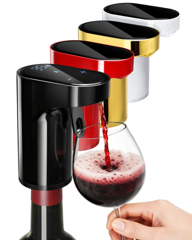 Redsack 5-in-1 wine decanter aerator in action for quick aeration