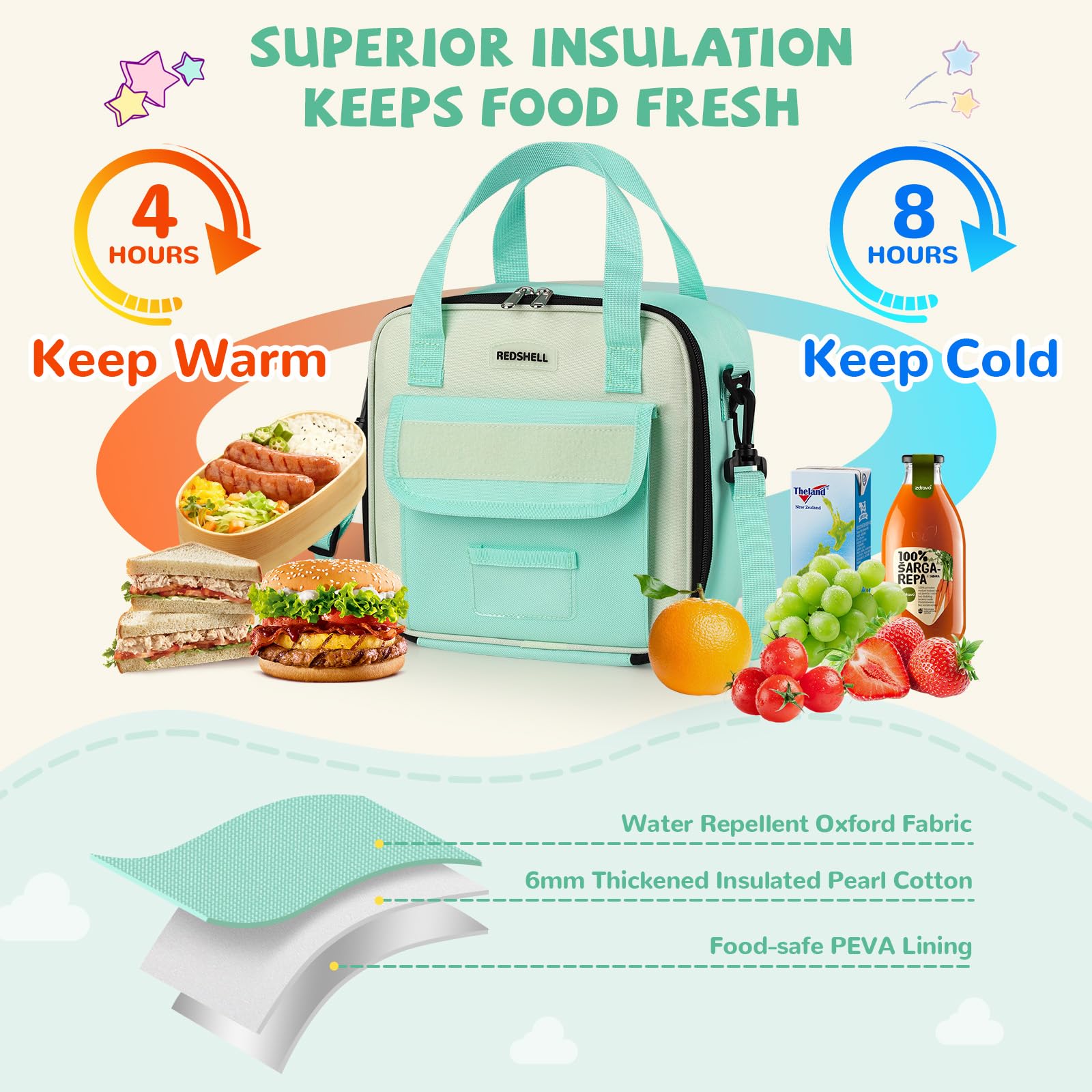 REDSHELL front patch panel illustrates personalized customization for kids.