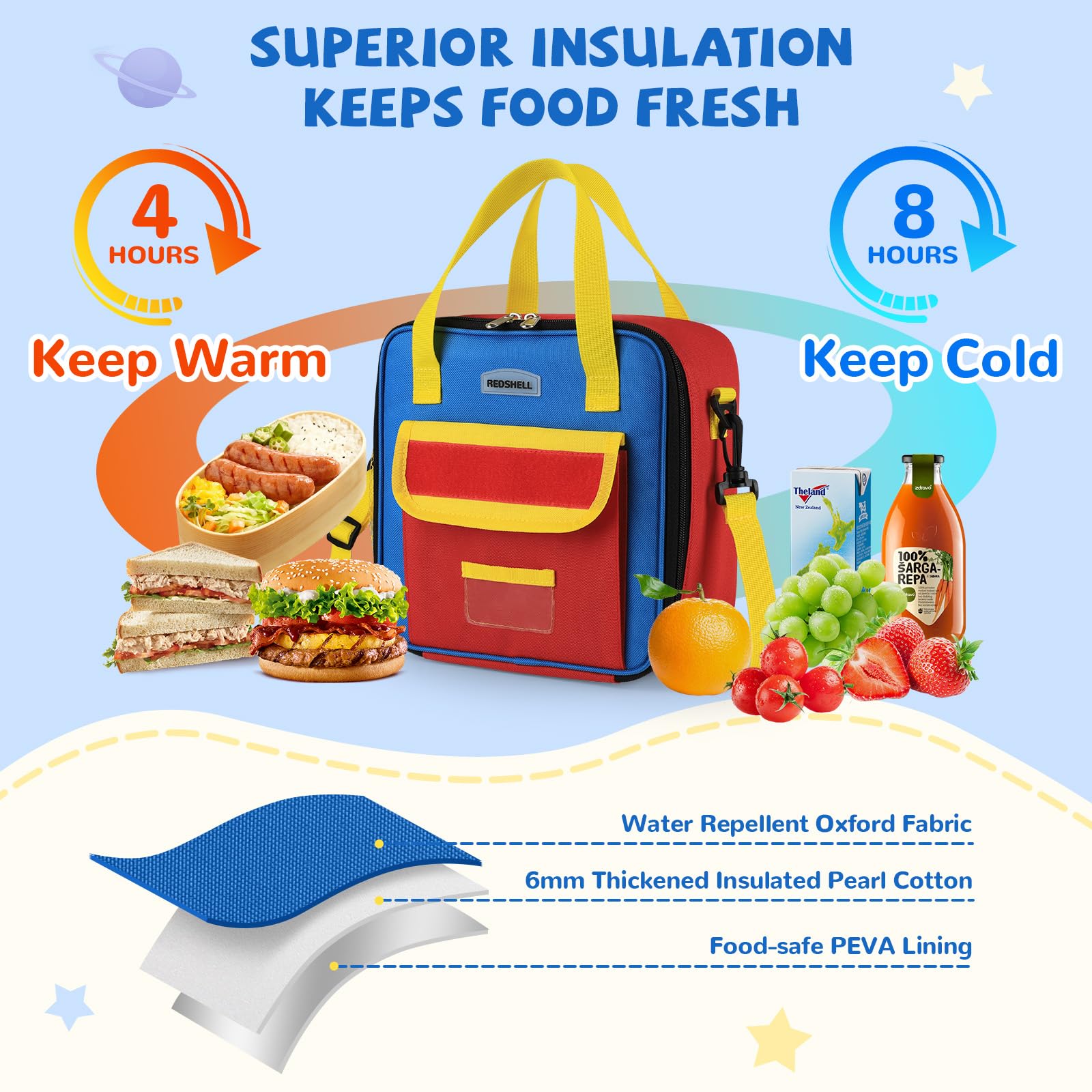 RedShell front patch panel for personalized decorations.