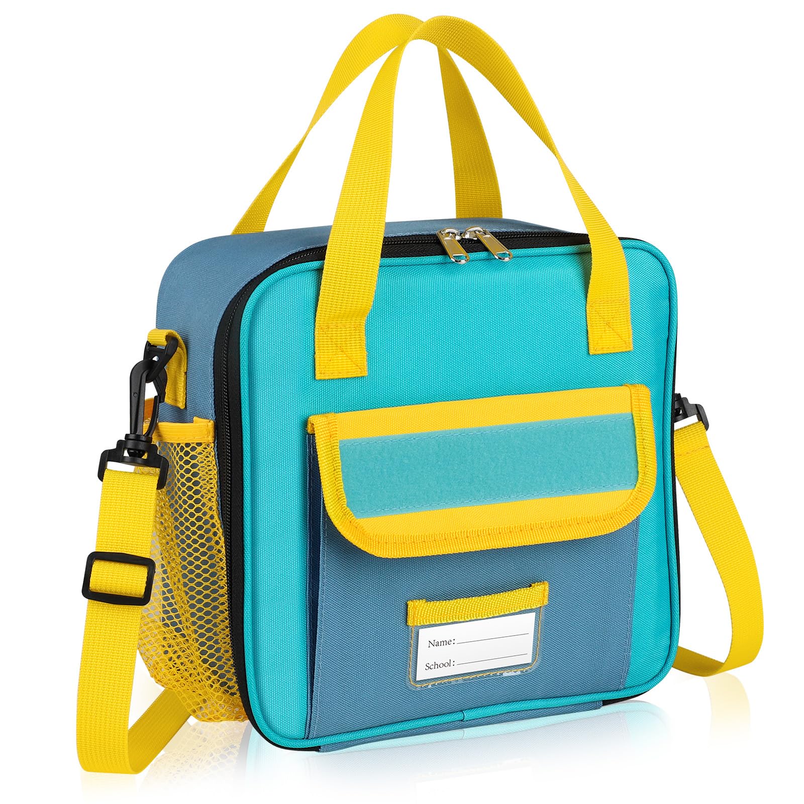 REDSHELL Tactical Lunch Box Kids front patch panel for personalized flair and quick ID.