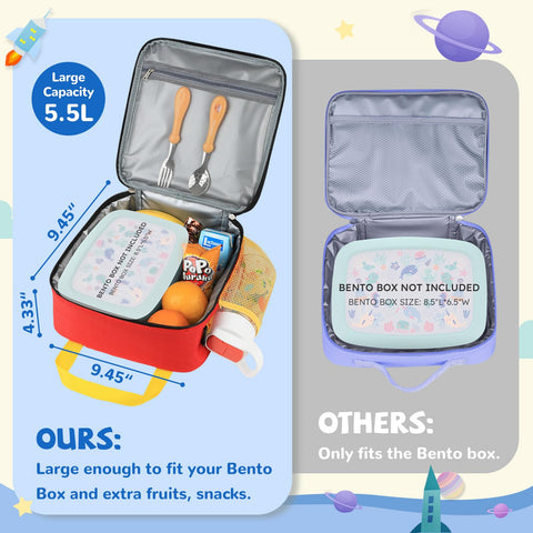 RedShell kids' lunch box interior with main compartment for meals.