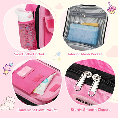 Adjustable shoulder strap provides versatile carrying options for on the go