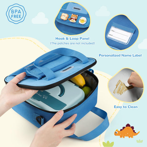 REDSHELL Water Bottle Holder detail, side pocket keeps drinks secure for kids on the go.