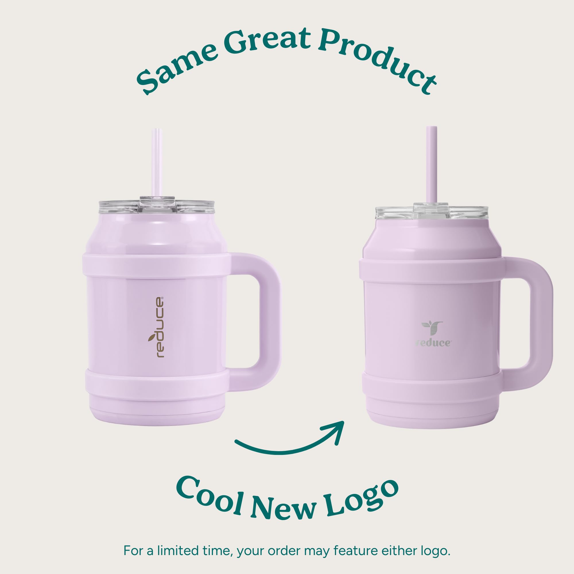 REDUCE tumbler lid and straw assembly ensures drinking options on the go.