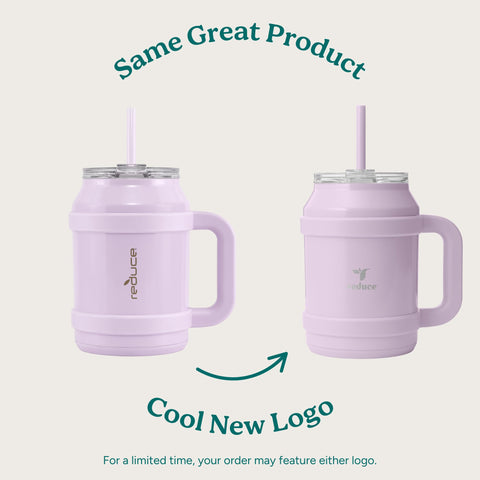 REDUCE tumbler lid and straw assembly ensures drinking options on the go.
