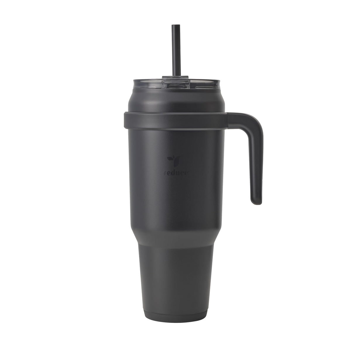 REDUCE 50 oz tumbler with handle, side view, easy to carry on the go and stay refreshed