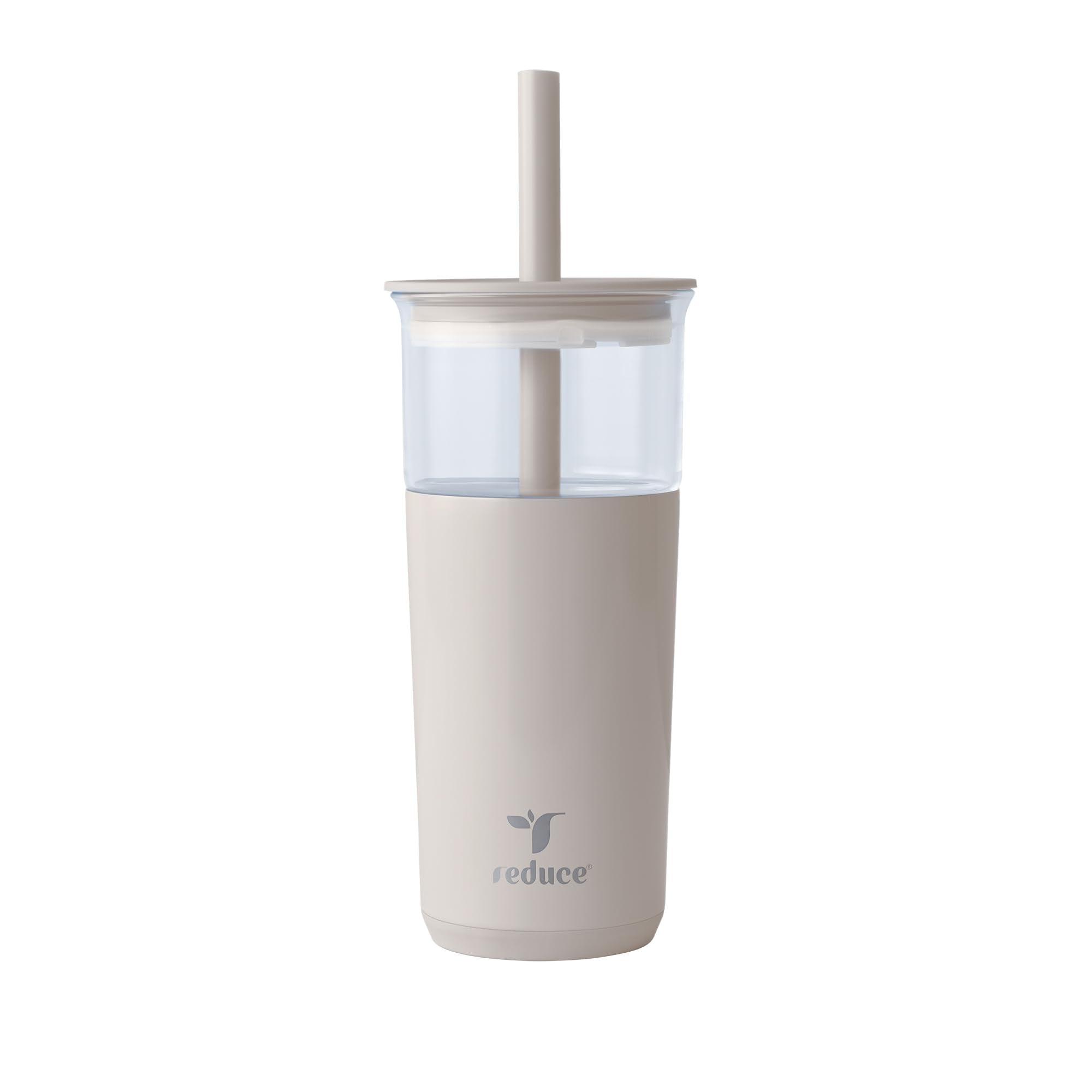 REDUCE Aspen 20oz tumbler with lid maintains cold beverages for hours.