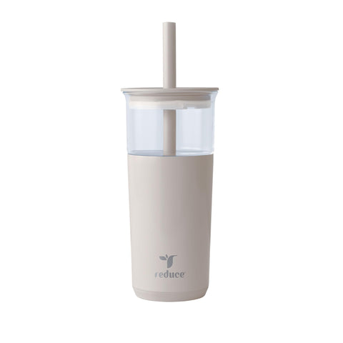 REDUCE Aspen 20oz tumbler with lid maintains cold beverages for hours.