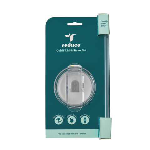 REDUCE Cold1 lid with 3.5-inch diameter for spill-resistant sipping.