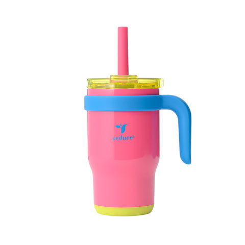 REDUCE Coldee Kids Tumbler lid and straw for spill-free sipping on the go.