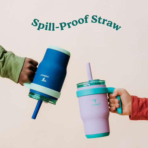 REDUCE Coldee reusable silicone straw supports mess-free sipping.