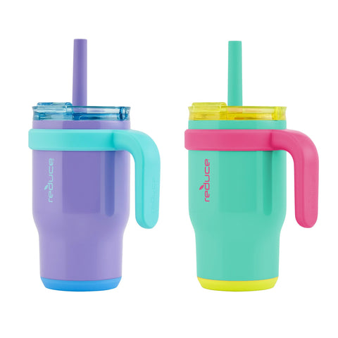 REDUCE Coldee tumbler with leakproof lid keeps drinks secure during school trips.