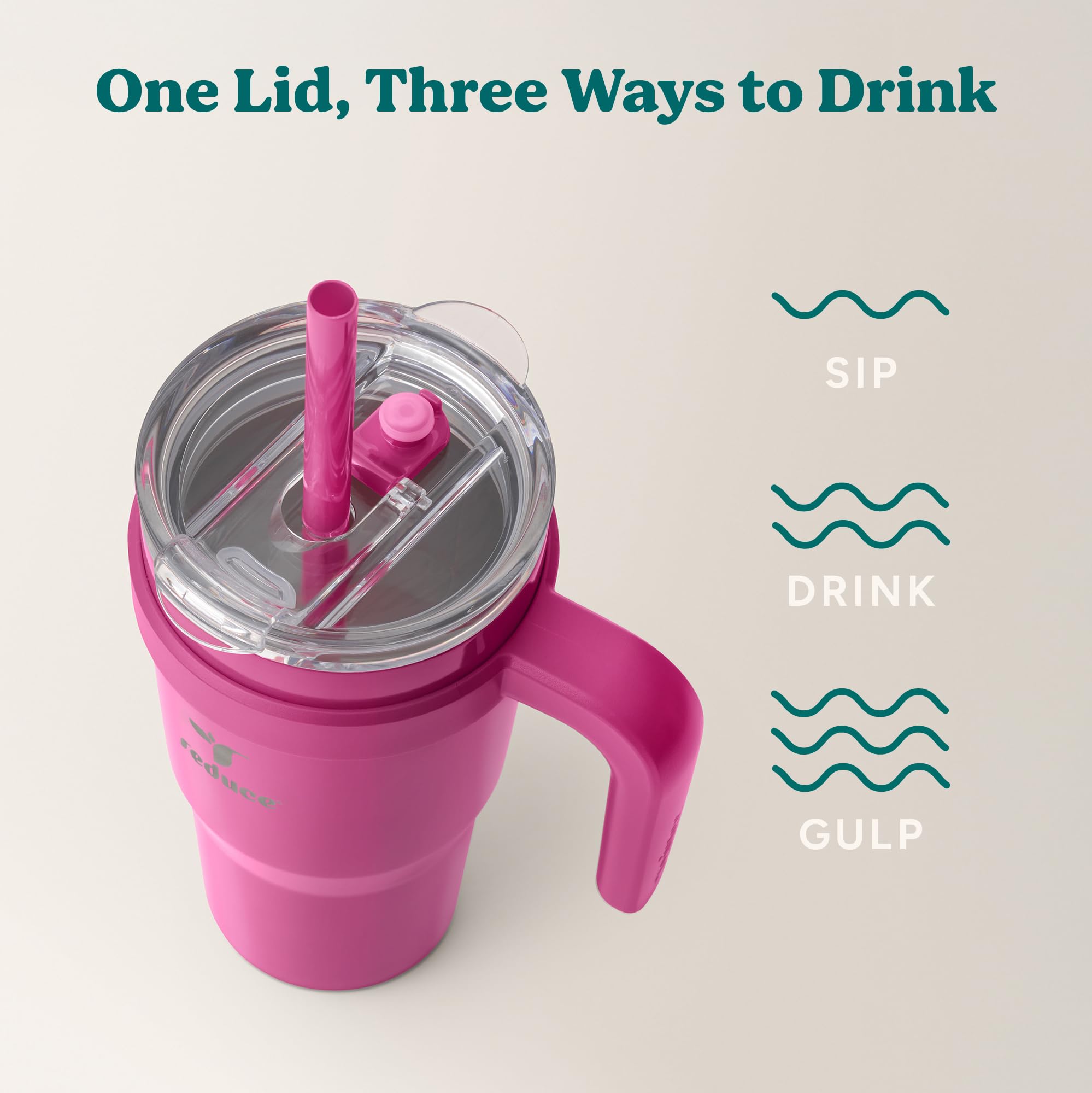 REDUCE dishwasher-safe tumbler for quick, easy cleaning.