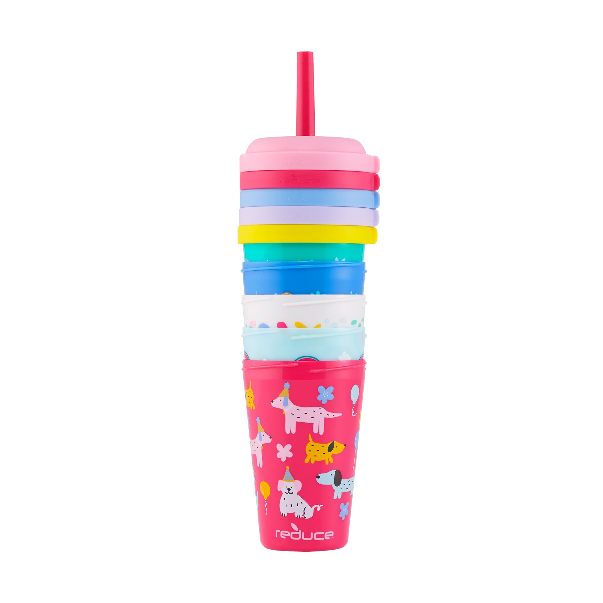 REDUCE GoGo tumbler fits cupholders and booster seats for on-the-go hydration.